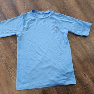 Light Blue Rash Guard Shirt Youth